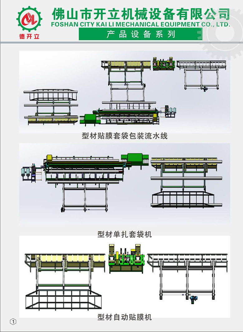 鋁材自動貼膜機